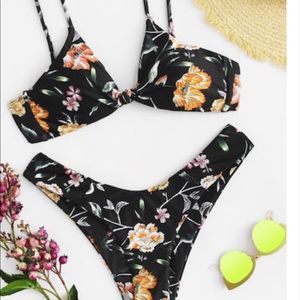 Brand NWT Floral Cheeky Bikini